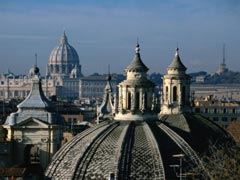 twin churches piazza del popolo